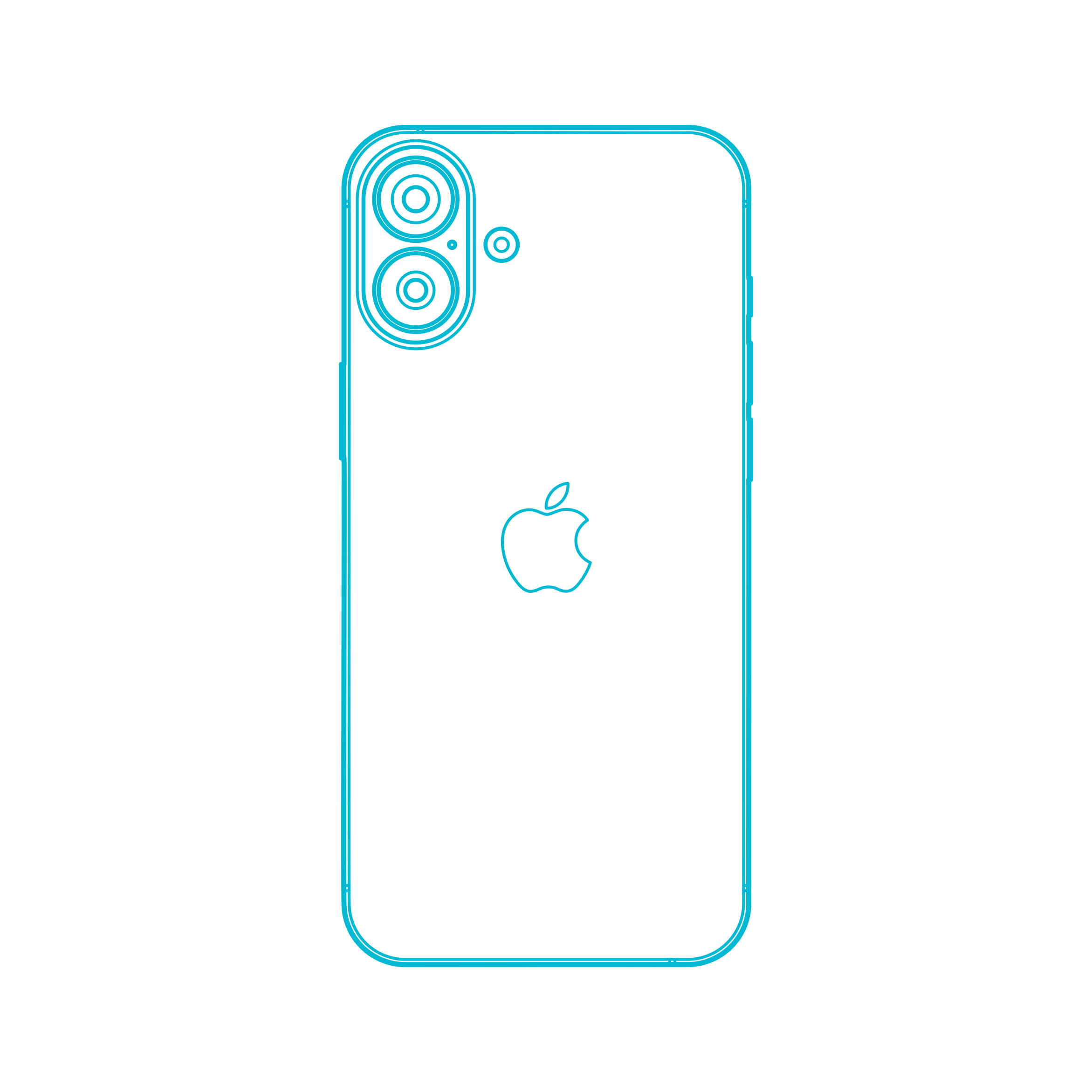 Digital Apple Iphone 16 Plus Digital Sketch Svg Design Free Vectors
